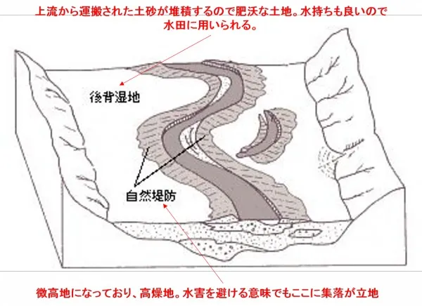 自然堤防画像