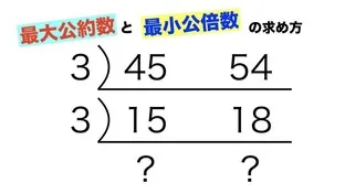 最大公約数・最小公倍数の求め方【小学生算数指導にも役立ちます！】